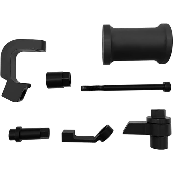 Set of Fuel Injector Removal Puller Kit for VW/Audi Diesel 1.6L / 2.0L TDi accessories on a white background.